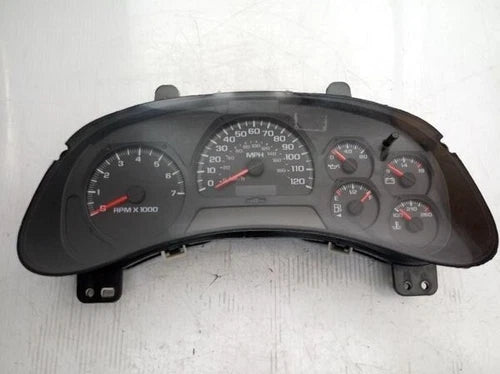 05 TrailBlazer EXT Speedometer Cluster Assembly w/o Driver Information Blk Face