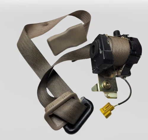 03-04 Excursion F-250 F-350 SD Crew Cab Driver Seat Belt Retractor Assembly Tan